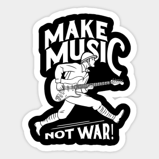 make music not war Sticker